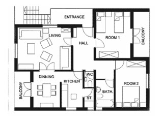 Apartment Betina Grundriss 26