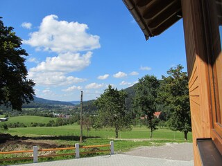 Ausblick von der Terrasse