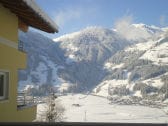 Panoramablick ins Skigebiet Mayrhofen.