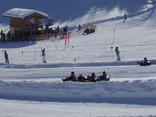 Fun with snowtubing