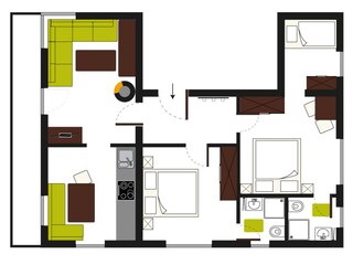 Appartamento per vacanze Umhausen Pianta del piano 5