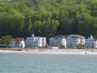Die Villa Agnes am Binzer Strand.