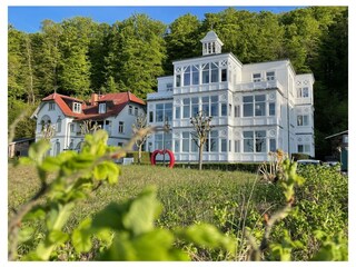 Ihre Loggia: ganz oben am Giebel (ganz rechts im Bild)