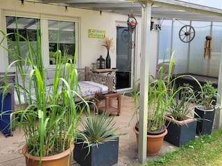 Der Teil des Gartens welcher zur Unterkunft gehört mit