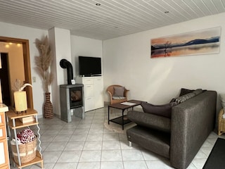 Wohnzimmer mit Schlafcouch