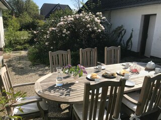 Ferienhaus Nebel Außenaufnahme 6