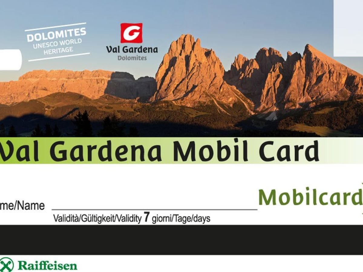 GRATIS- Val Gardena Mobil Card