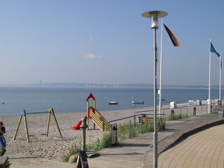 Strandabschnitt vor der Wohnung