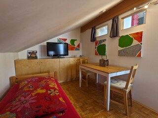 Kleines Schlafzimmer Sicht 2
