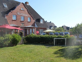 Privatgarten vor der Käpt'ns Suite.