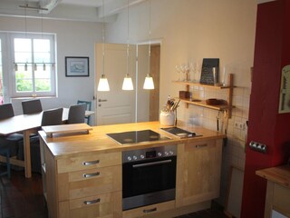 Offene Küche in der Käptn's Suite