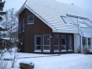 Deichhaus im Winter