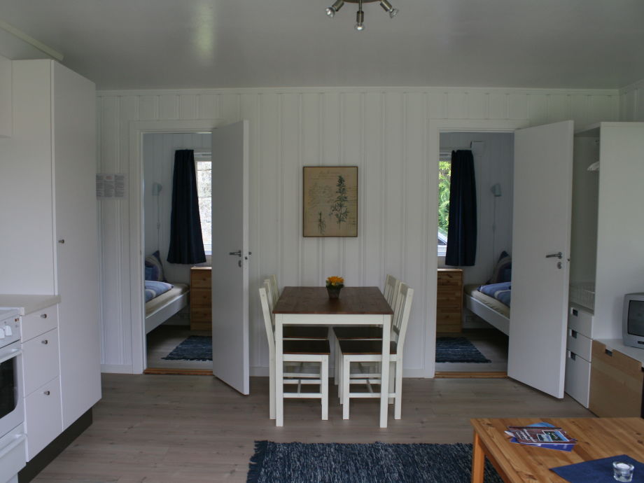 Bungalow in ferienhausanlage auf einer insel im oslofjord ...