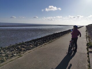 Radtour am Strand