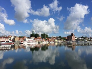 Blick auf die Stadt Kappeln an der Schlei