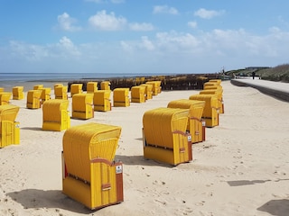 Strandkörbe am Strand Cuxhaven