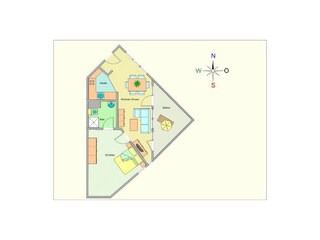 Grundriss der Wohnung