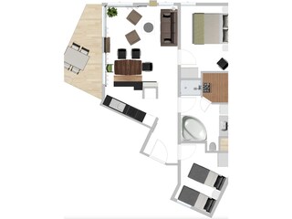 Appartamento per vacanze Baabe Pianta del piano 22