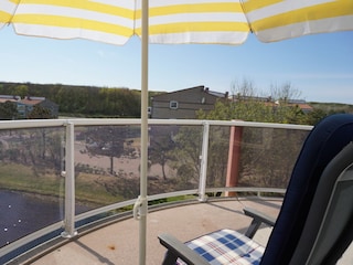 Blick vom Balkon