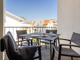 Balkon mit Sitzgelegenheiten