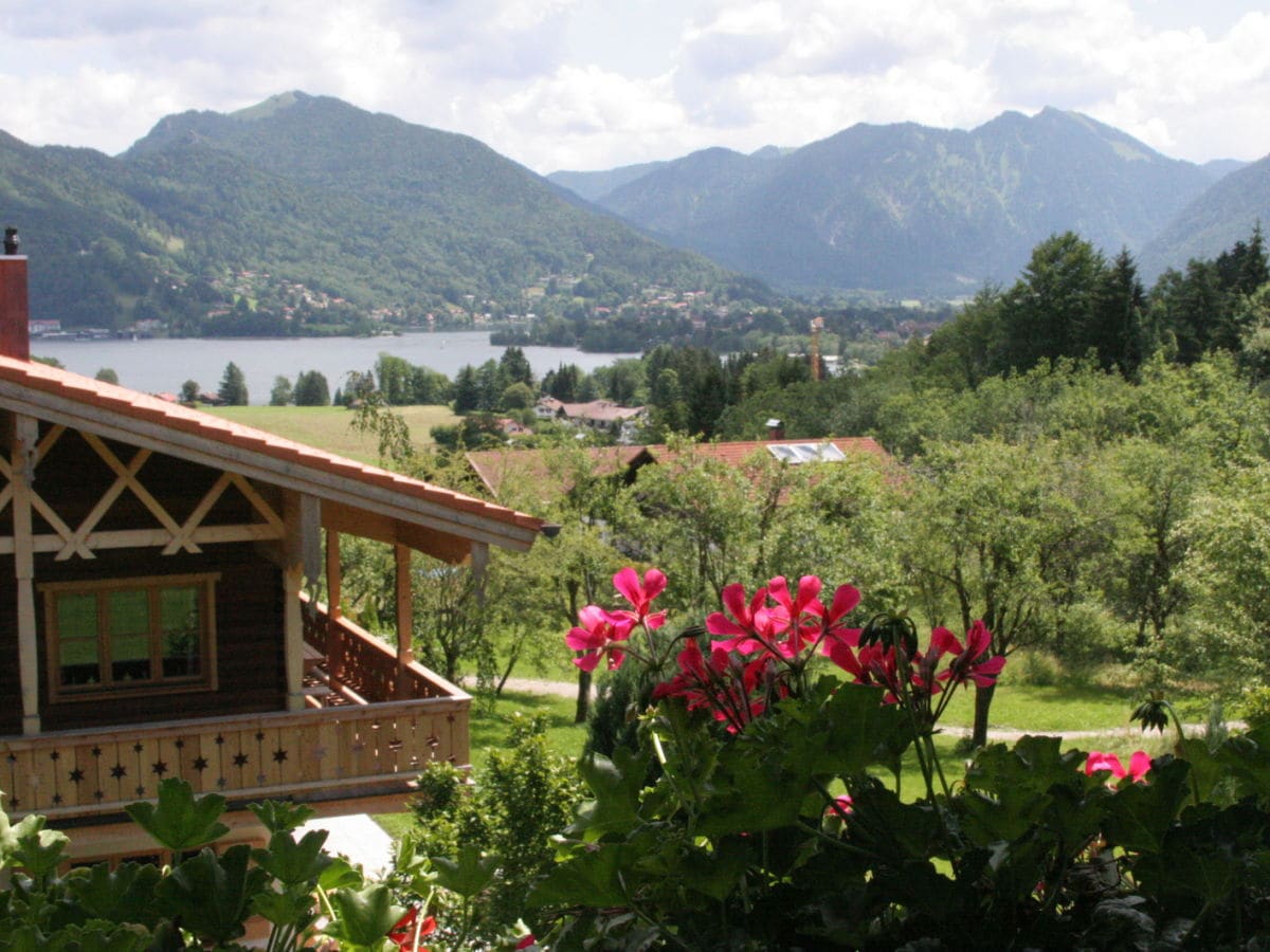 Blick vom Balkon ins Tal