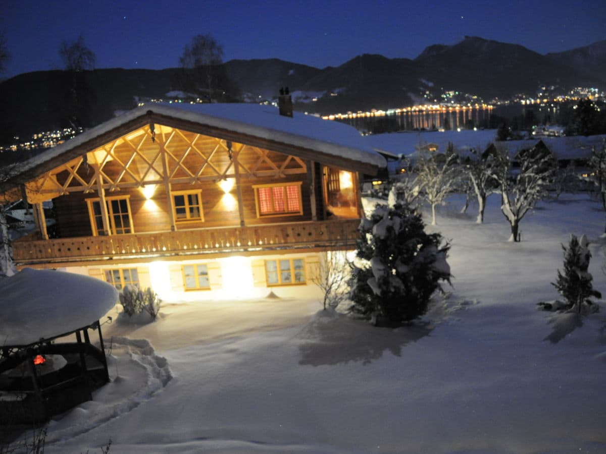 Blick vom Balkon im Winter