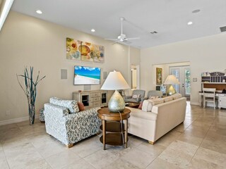 living area  of the holiday home in Cape Coral, FL