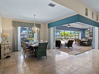 dining area of the holiday home in Cape Coral, FL