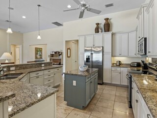 kitchen of the villa in Cape Coral, Florida