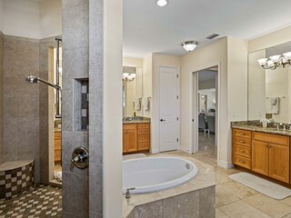 Master bathroom of the villa in Cape Coral, FL