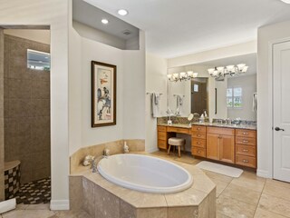 Master bathroom of the villa in Cape Coral, FL