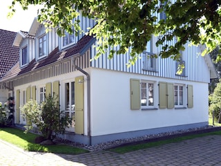 Seitenansicht des Ferienhauses