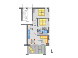 Vakantieappartement Lindau am Bodensee Grondplan 25