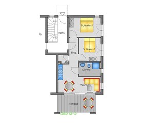 Ferienwohnung Wasserburg am Bodensee Grundriss 21