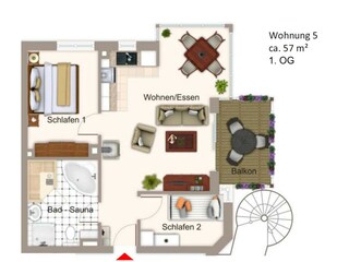 Appartement de vacances Großenbrode Plan d'étage 24