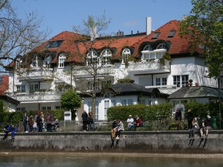 View of the villa from the lake