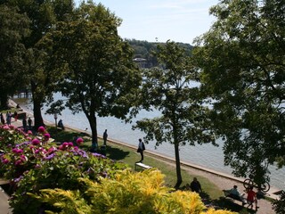 View onto the longest lake promenade in Germany