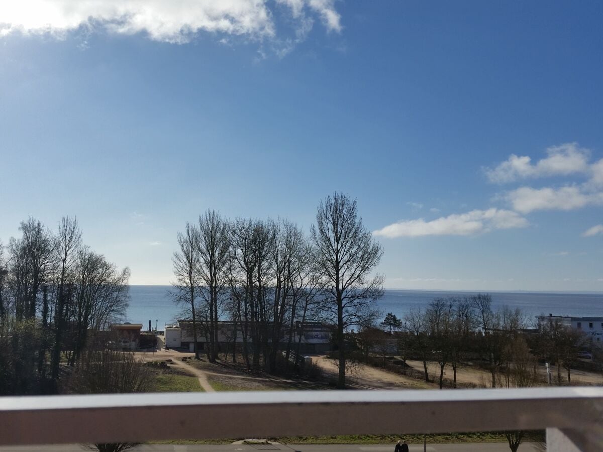 Ausblick vom Balkon Herbst