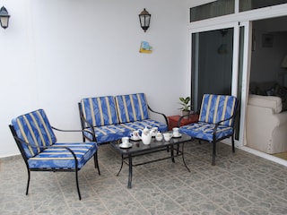 Sitzecke auf der Terrasse