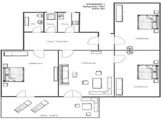 Vakantieappartement Hirschegg im Kleinwalsertal Grondplan 19