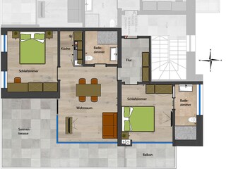 Appartamento per vacanze Partschins Pianta del piano 29