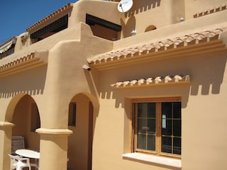 The property seen from lower level terrace