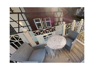 Balkon mit Ausstattung
