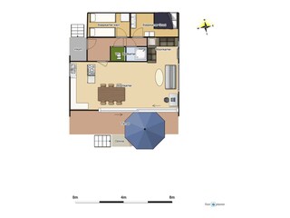Bungalow Kamperland Grondplan 7