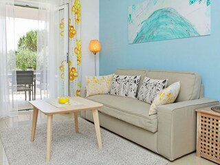 Living room with sofa bed