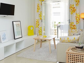 Living room with sofa bed