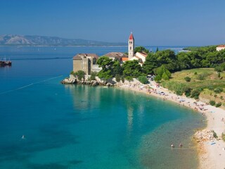 Bol-view of the beach and the monastery
