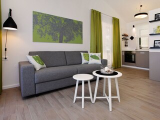 Livingroom with sofabed for two