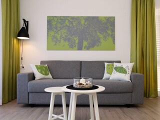 Livingroom with sofabed for two