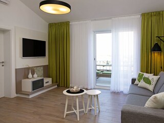 Living room and a balcony